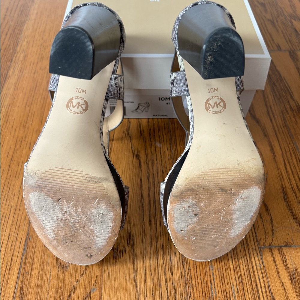 Michael Kors sandals; snakeskin color